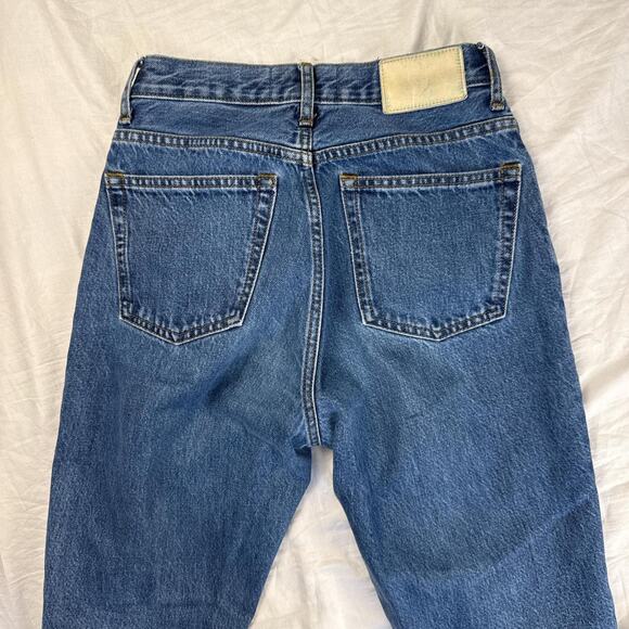Everlane blue 90s cheeky cropped straight leg jeans - Picture 6 of 7